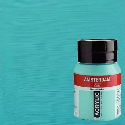 Akrylová farba Talens Amsterdam, 500 ml - 661, turquoise green