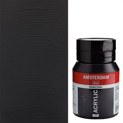 Akrylová farba Talens Amsterdam, 500 ml - 735, oxide black