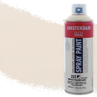 Akrylová farba v spreji na vodnej báze Talens Amsterdam, 400 ml - 222, naples yellow light