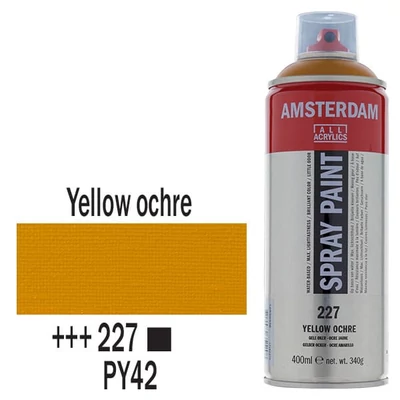 Akrylová farba v spreji na vodnej báze Talens Amsterdam, 400 ml - 227, yellow ochre