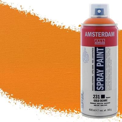 Akrylová farba v spreji na vodnej báze Talens Amsterdam, 400 ml - 231, gold ochre