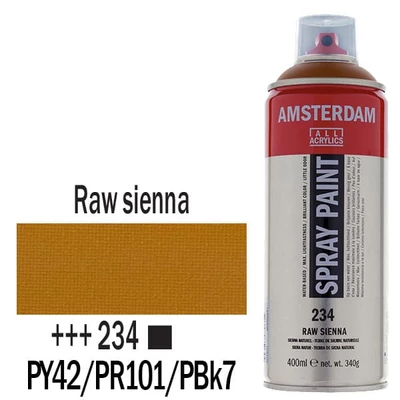 Akrylová farba v spreji na vodnej báze Talens Amsterdam, 400 ml - 234, raw sienna