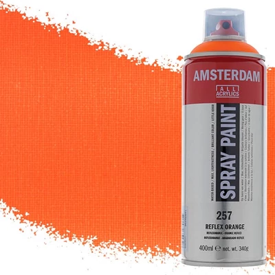 Akrylová farba v spreji na vodnej báze Talens Amsterdam, 400 ml - 257, reflex orange