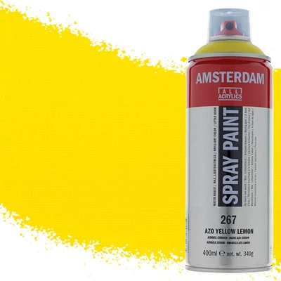 Akrylová farba v spreji na vodnej báze Talens Amsterdam, 400 ml - 267, azo yellow lemon
