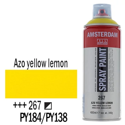 Akrylová farba v spreji na vodnej báze Talens Amsterdam, 400 ml - 267, azo yellow lemon