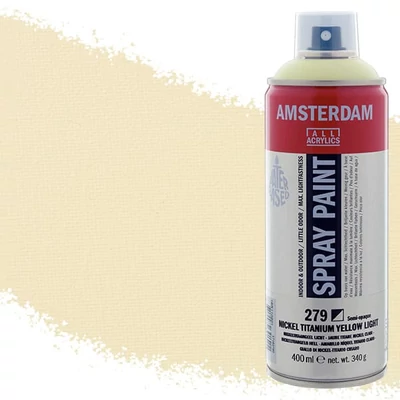 Akrylová farba v spreji na vodnej báze Talens Amsterdam, 400 ml - 279, nickel titanium yellow light