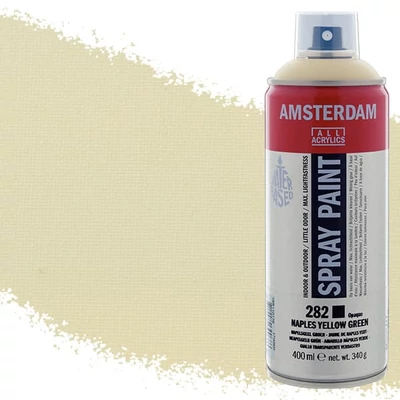 Akrylová farba v spreji na vodnej báze Talens Amsterdam, 400 ml - 282, naples yellow green