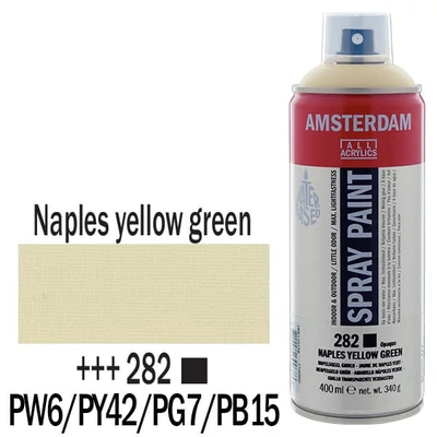 Akrylová farba v spreji na vodnej báze Talens Amsterdam, 400 ml - 282, naples yellow green