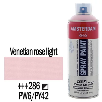 Akrylová farba v spreji na vodnej báze Talens Amsterdam, 400 ml - 286, venetian rose light