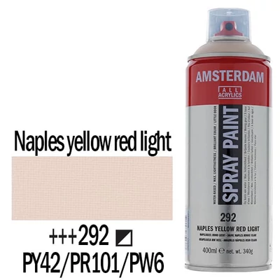 Akrylová farba v spreji na vodnej báze Talens Amsterdam, 400 ml - 292, naples yellow red light