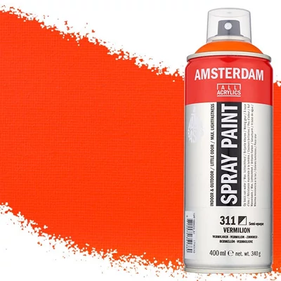 Akrylová farba v spreji na vodnej báze Talens Amsterdam, 400 ml - 311, vermilion