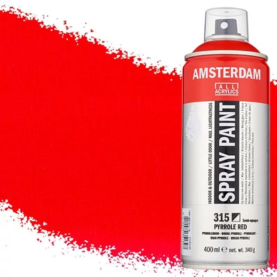 Akrylová farba v spreji na vodnej báze Talens Amsterdam, 400 ml - 315, pyrrole red