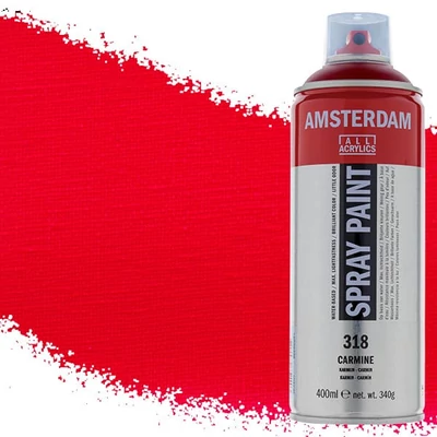 Akrylová farba v spreji na vodnej báze Talens Amsterdam , 400 ml - 318, carmine