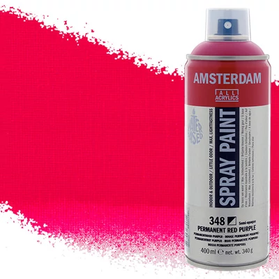 Akrylová farba v spreji na vodnej báze Talens Amsterdam, 400 ml - 348, permanent red purple
