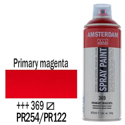Akrylová farba v spreji na vodnú bázeTalens Amsterdam, 400 ml - 369, primary magenta