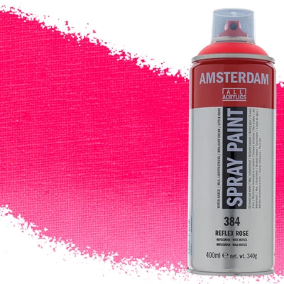 Akrylová farba v spreji na vodnej báze Talens Amsterdam, 400 ml - 384, reflex rose