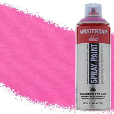 Akrylová farba v spreji na vodnej báze Talens Amsterdam, 400 ml - 385, quinacridone rose light