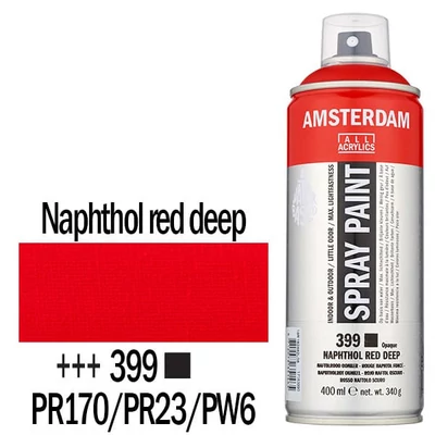 Akrylová farba v spreji na vodnej báze Talens Amsterdam, 400 ml - 399, naphthol red deep