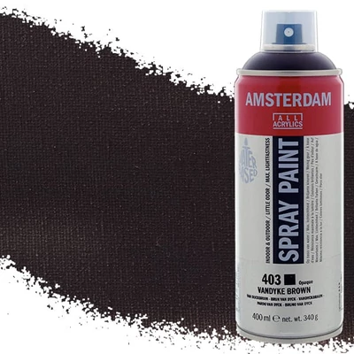 Akrylová farba v spreji na vodnej báze Talens Amsterdam, 400 ml - 403, vandyke brown