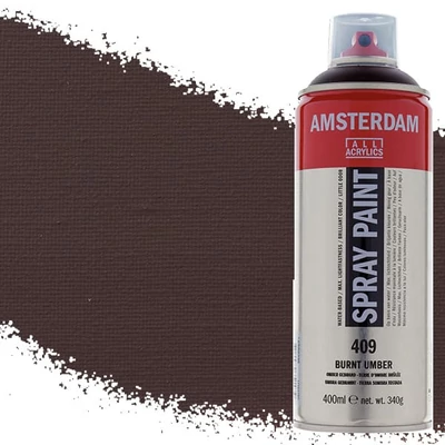 Akrylová farba v spreji na vodnej báze Talens Amsterdam, 400 ml - 409, burnt umber