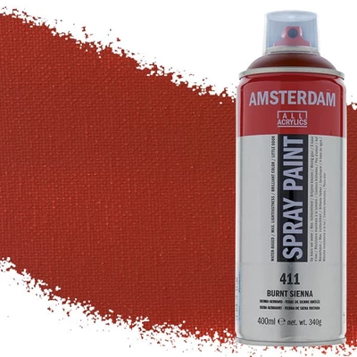 Akrylová farba v spreji na vodnej báze Talens Amsterdam, 400 ml - 411, burnt sienna