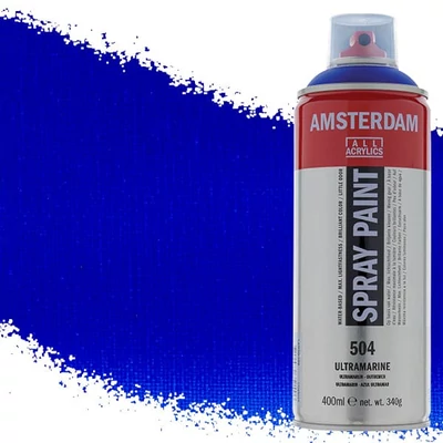 Akrylová farba v spreji na vodnej báze Talens Amsterdam, 400 ml - 504, ultramarine