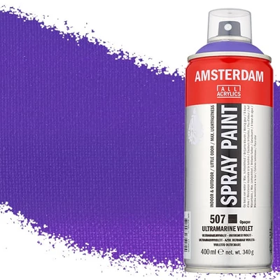Akrylová farba v spreji na vodnej báze Talens Amsterdam, 400 ml - 507, ultramarine violet