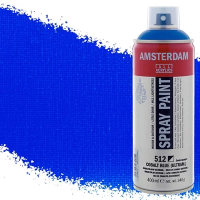 Akrylová farba v spreji na vodnej báze Talens Amsterdam, 400 ml - 512, cobalt blue