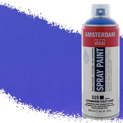 Akrylová farba v spreji na vodnej báze Talens Amsterdam, 400 ml - 519, ultramarine violet light