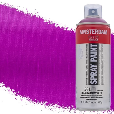 Akrylová farba v spreji na vodnej báze Talens Amsterdam, 400 ml - 561, transparent violet