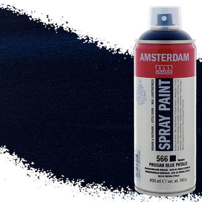 Akrylová farba v spreji na vodnej báze Talens Amsterdam, 400 ml - 566, prussian blue (phthalo)