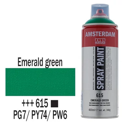 Akrylová farba v spreji na vodnej báze Talens Amsterdam , 400 ml - 615, emerald green