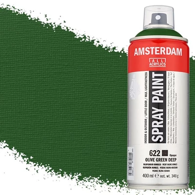Akrylová farba v spreji na vodnej báze Talens Amsterdam, 400 ml - 622, olive green deep
