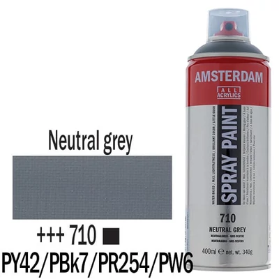 Akrylová farba v spreji na vodnej báze Talens Amsterdam, 400 ml - 710, neutral grey
