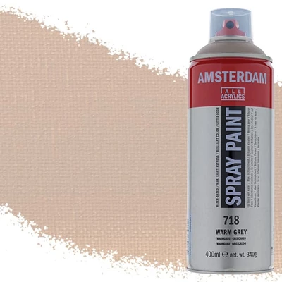 Akrylová farba v spreji na vodnej báze Talens Amsterdam, 400 ml - 718, warm grey