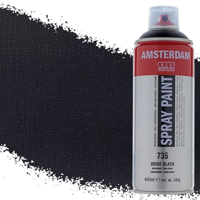 Akrylová farba v spreji na vodnej báze Talens Amsterdam, 400 ml - 735, oxide black