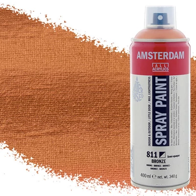 Akrylová farba v spreji na vodnej báze Talens Amsterdam, 400 ml - 811, bronze