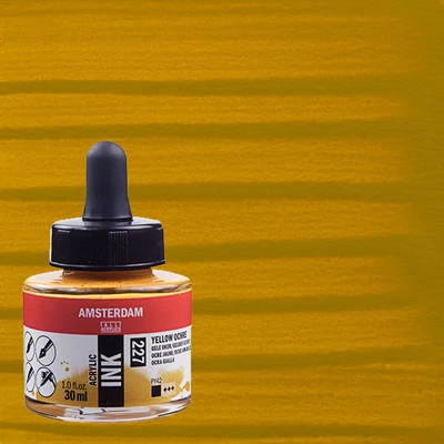 Akrylový atrament Talens Amsterdam, 30 ml - 227, yellow ochre