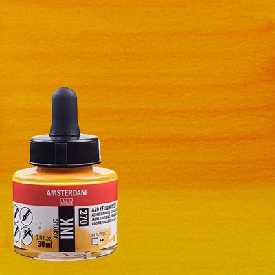 Akrylový atrament Talens Amsterdam, 30 ml - 270, azo yellow deep