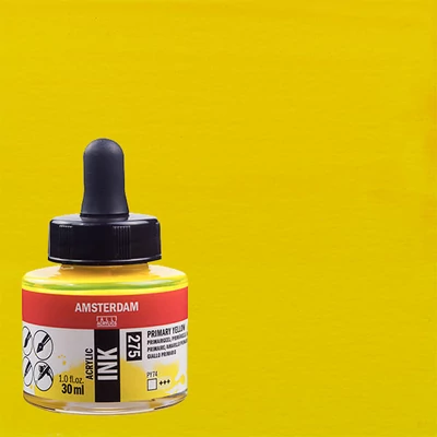 Akrylový atrament Talens Amsterdam, 30 ml - 275, primary yellow