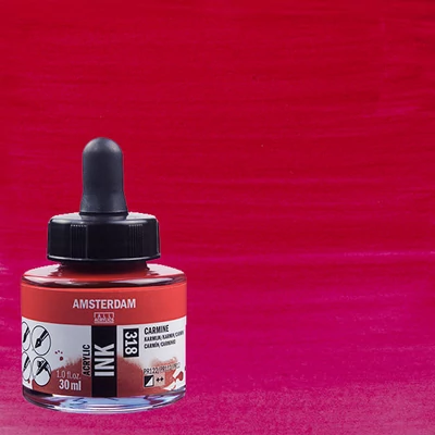 Akrylový atrament Talens Amsterdam, 30 ml - 318, carmine