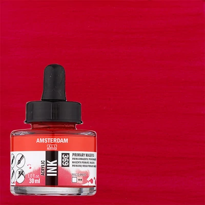 Akrylový atrament Talens Amsterdam, 30 ml - 369, primary magenta