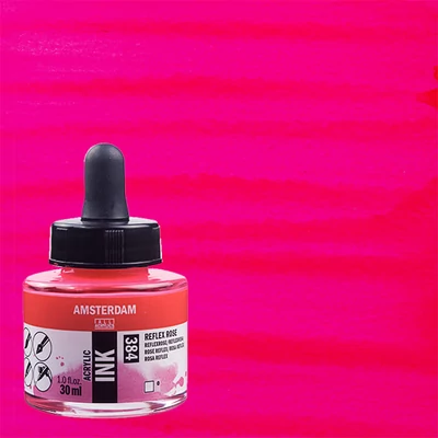 Akrylový atrament Talens Amsterdam, 30 ml - 384, reflex rose
