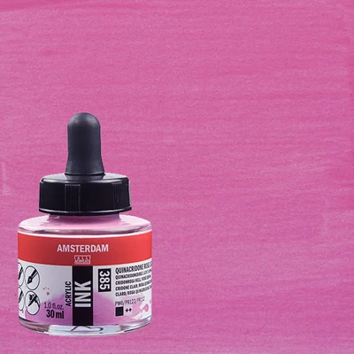 Akrylová farba Talens Amsterdam, 30 ml - 385, quinacridone rose light