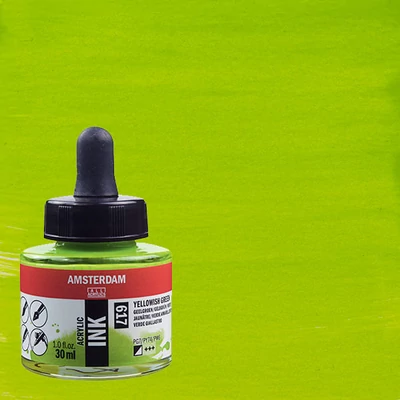 Akrylová farba Talens Amsterdam, 30 ml - 617, yellowish green