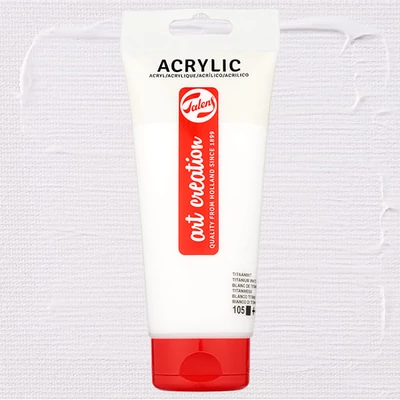 Akrylová farba Talens Art Creation, 200 ml - 105, Titanium white