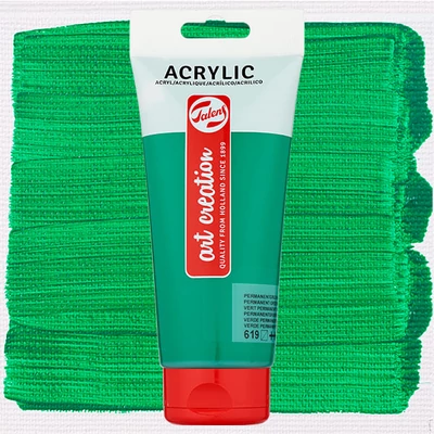 Akrylová farba Talens Art Creation, 200 ml - 619, Permanent green deep