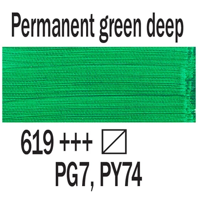 Akrylová farba Talens Art Creation, 200 ml - 619, Permanent green deep