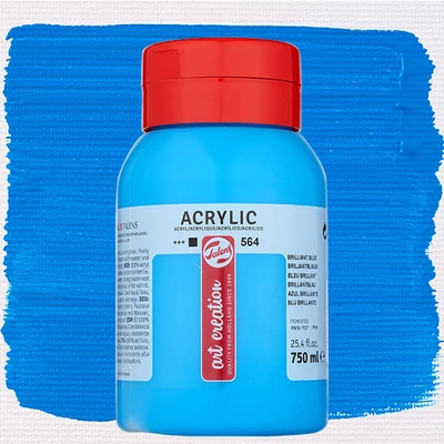 Akrylová farba Talens Art Creation, 750 ml - 564, Brilliant blue