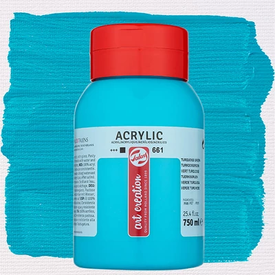 Akrylová farba Talens Art Creation, 750 ml - 661, Turquoise green